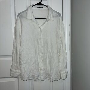 Small button up linen blouse